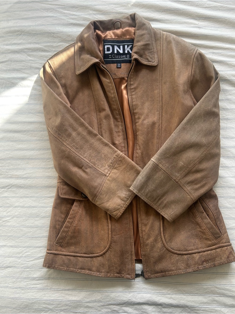 Vintage Leather Brown Jacket